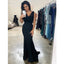 Simple Mermaid Black Cheap Long Bridesmaid Dresses Online,WG1168