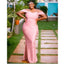 Simple Pink Mermaid Off Shoulder Spaghetti Straps Cheap Long Bridesmaid Dresses,WG1102