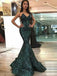 Sparkly V Neck Green Sequin Custom Long Evening Prom Dresses, 17719