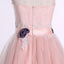 Strapless Sweetheart Blush Pink A line Long Evening Prom Dresses, Popular Cheap Long 2022 Party Prom Dresses, 17240