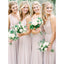 V Neck Champagne Custom Cheap Long Bridesmaid Dresses Online, WG351