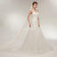 V Neck Mermaid Beaded Cheap Wedding Dresses Online, Unique Bridal Dresses, WD564
