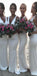 V Neck Off White Sexy Cheap Long Bridesmaid Dresses Online, WG577
