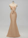 V-neck Side Slit Unique Long Cheap Bridesmaid Dresses Online, WG578